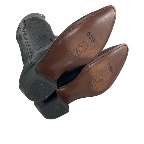 Durango Womens Black Leather Cowboy cowgirl Western Boots Size 8W 8 embroidered - Picture 4 of 15